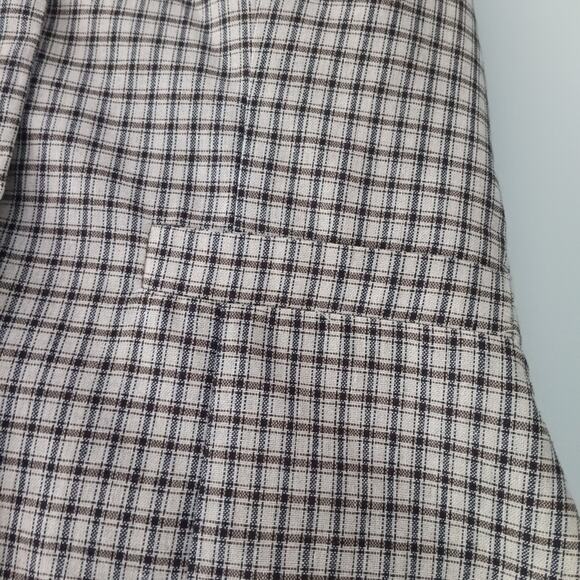 Lioness Multicolored Checkered Button Front Vest Top Sz M - Picture 5 of 6